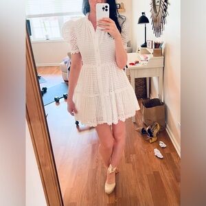 White Eyelet Dress new with tags